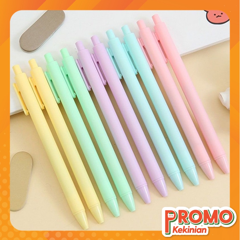 

PROMO KEKINIAN - S5721 Pulpen Mekanik Polos Pastel Seri Macaron Lucu / Pena Cetekan Macaroon Pulpen Warna Pastel Tinta Hitam / Pena Murah