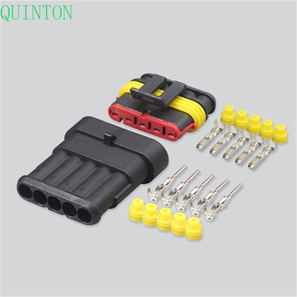 QUINTON Wire Connector 5Pcs Kawat Otomotif Mobil Truk1/2/3 /4 /5/6 Pin Way Seal Quad Bike Connecting