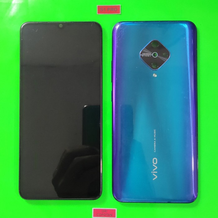 LCD FULLSET PLUS FRAME BAZEL BACKDOOR VIVO S1 PRO ORIGINAL COPOTAN