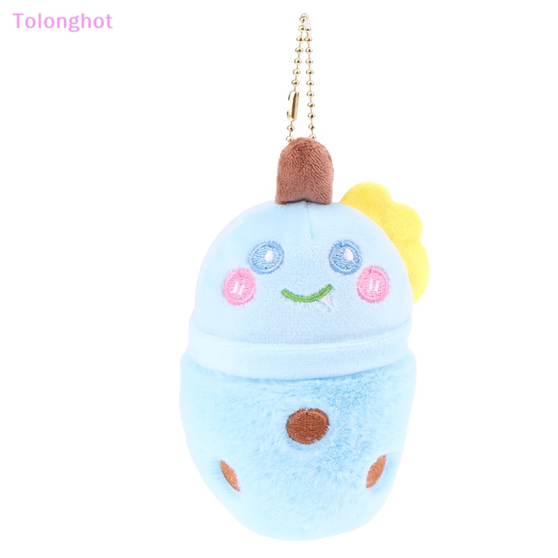 Tolonghot&gt; Panda Lucu Cangkir Teh Susu Mainan Mewah Kartun Liontin Boneka Lembut Gantungan Kunci Ransel Tas Mobil Key Ring Decor Kid Gift well