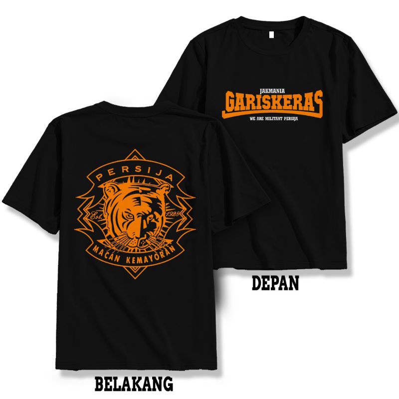 (COD) Kaos Jak Mania Garis Keras - Kaos Bobotoh Persija Terbaru - Kaos Katun Brainmader