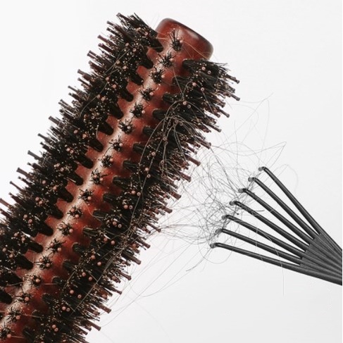 1pc Alat Pembersih Sisir Rambut Mini/Pembersih Sikat Rambut Gagang Tertanam Bermanfaat/Alat Styling Salon/Perlengkapan Cakar Sisir Pijat Portabel/Sisir Menghilangkan Kotoran Rambut Aksesoris