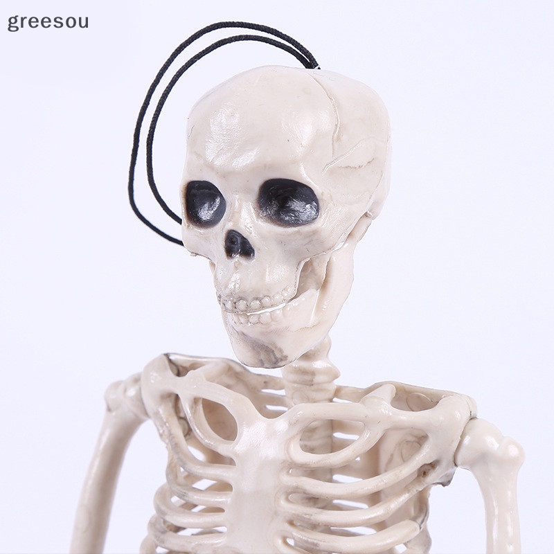 Greesou Posable Skeleton Halloween Decor Mengerikan Tulang Pria Merayap Dekorasi Pesta ID
