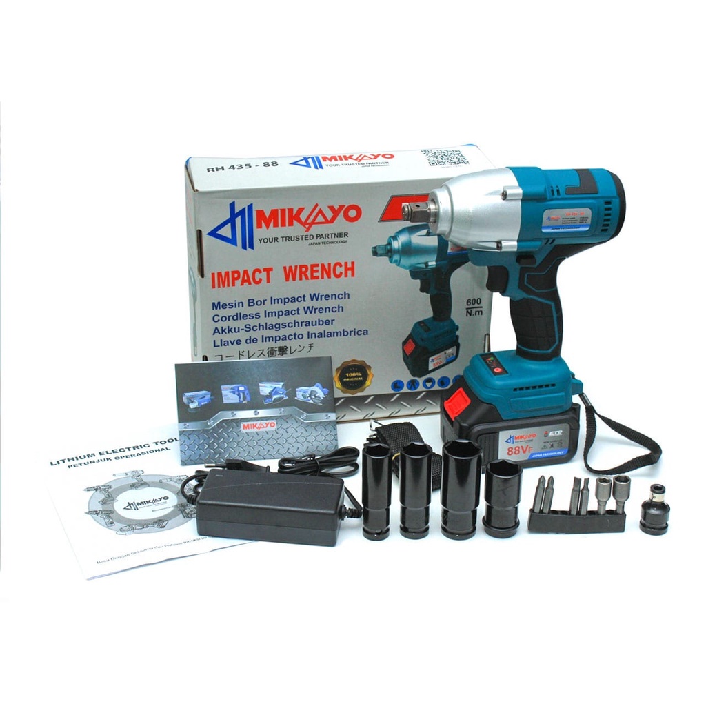 Mesin SUNC 88V 600NM Impact wrench Cordless mesin pembuka baut mobil truk