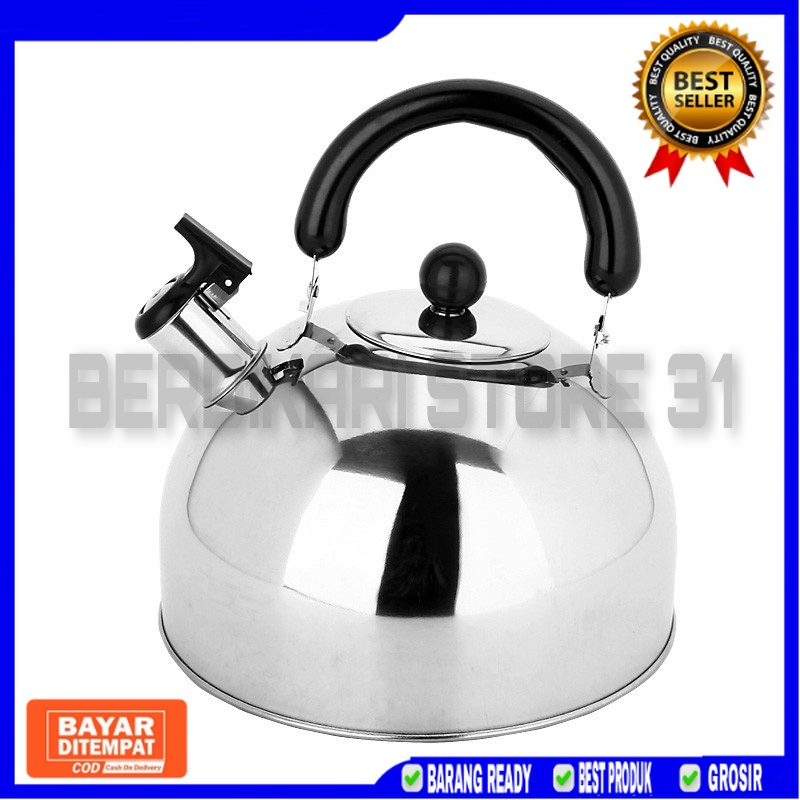 [BS] TEKO CERET SIUL BUNYI PEMANAS PENGHANGAT AIR STAINLESS 4/5 LITER