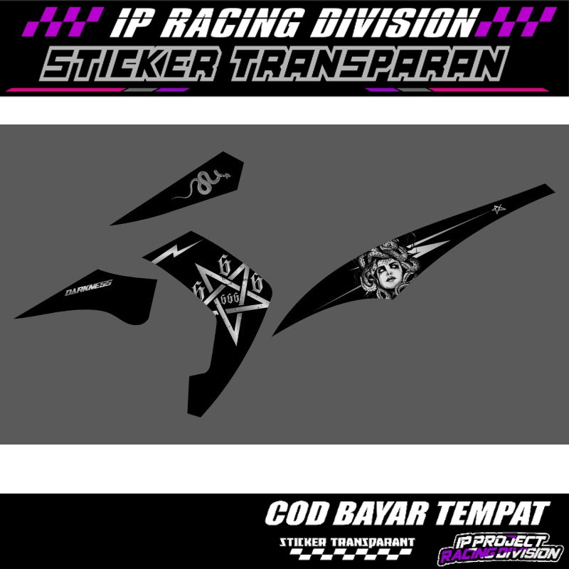 STRIPPING YAMAHA MIO SOUL GT 115 COPY MEDUSA TRANSPARAN TERBARU STICKER STRIPING VIRAL