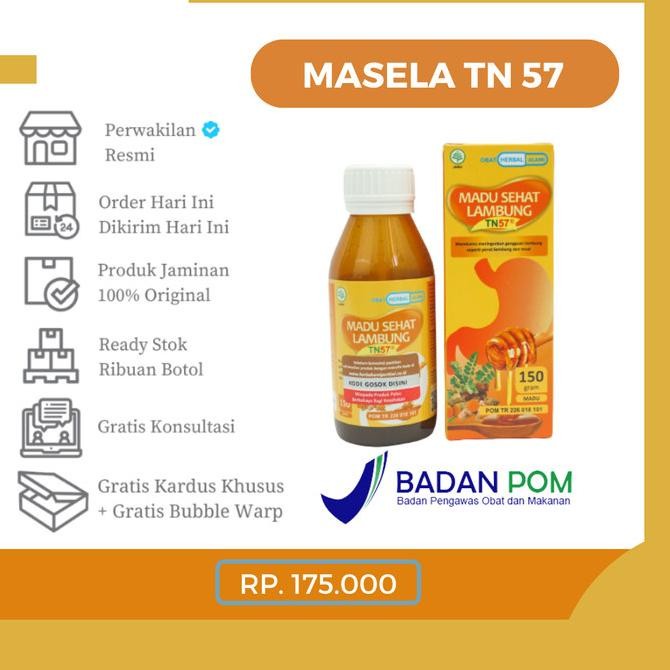 

a Masela Tn 57 Madu Herbal Formulasi Kusus Untuk Mengatasi Asam Lambung