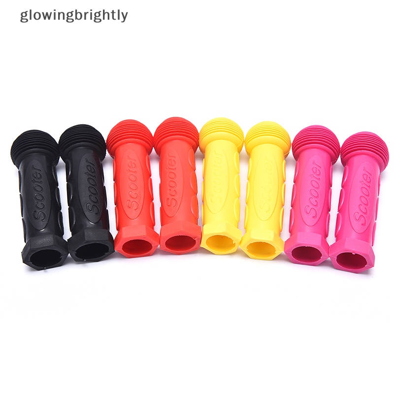 [glowingbrightly] 1pasang Karet Skateboard Scooter Stang Grip Sepeda Anak Bicycle Grip TFX