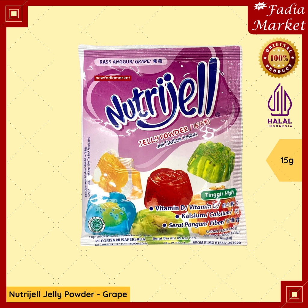 

Nutrijell Jelly Powder Bubuk Anggur Grape 15g