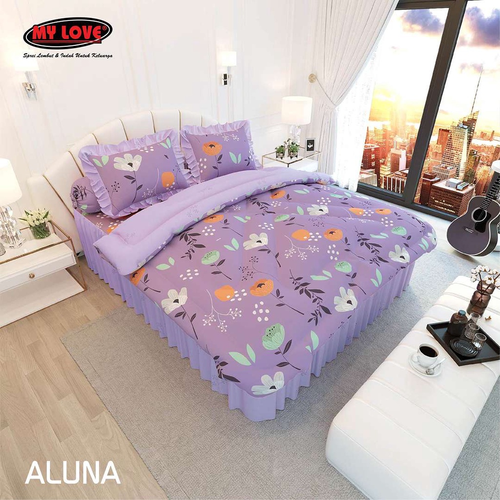 ALL NEW MY LOVE Bed Cover King Rumbai 180x200 Aluna
