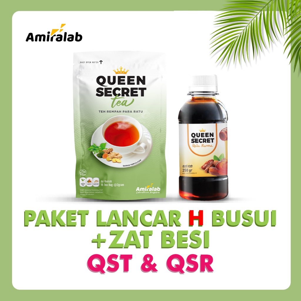 

AMIRALAB PAKET Sehat Ramadhan Queen Secret Tea Ratu Kurma Sarikurma Madu 250 gr