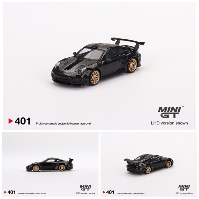 Mini GT MiniGT Porsche 911 992 GT2 RS Weissach Black MGT 401