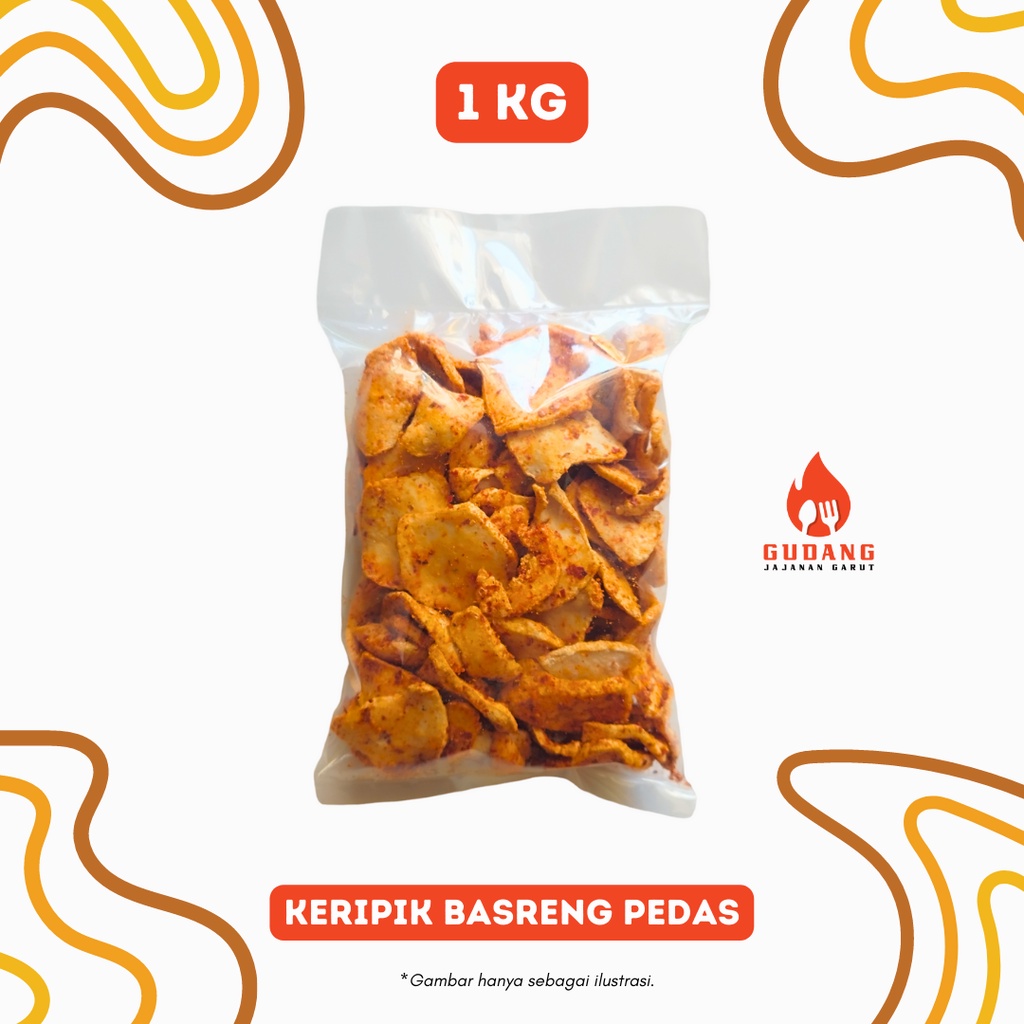 

Keripik Basreng Pedas Enak Baso Goreng 1 Kg | GJG