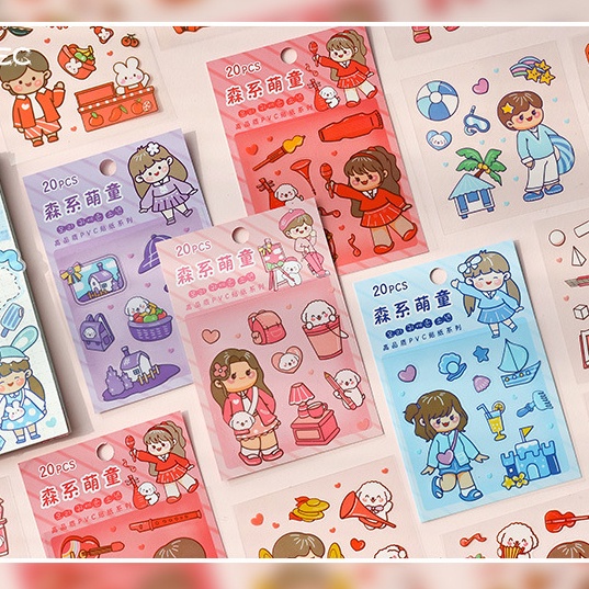 

1SET 20 LEMBAR STICKER DEKORASI DIY MOTIF DUNIA FAIRY TALE LUCU / STICKER FAIRY TALE WORLD DIY LG