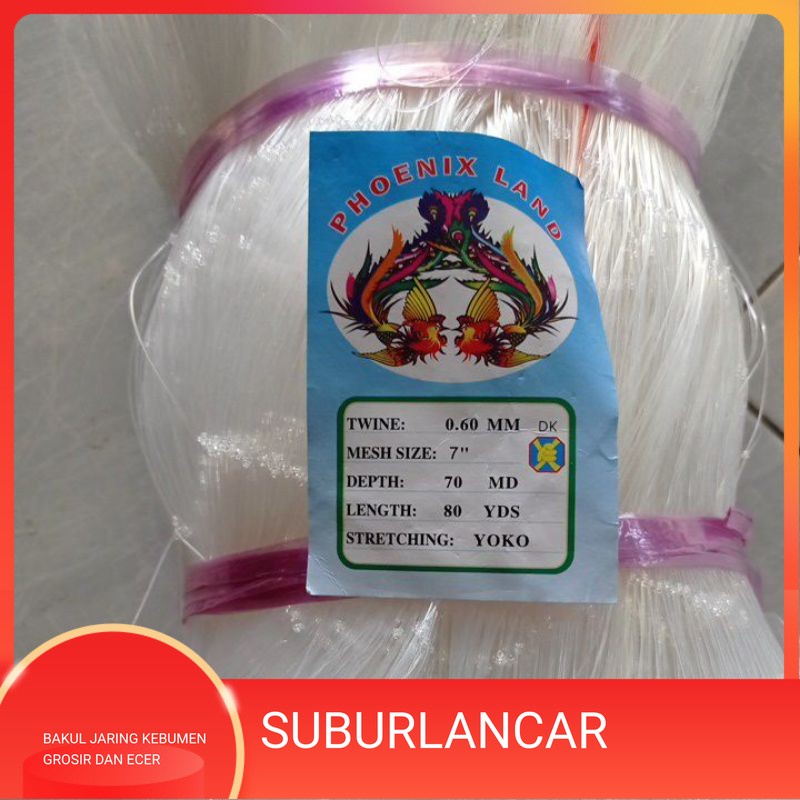 Jaring ikan 0.60 7 inchi 70/80 yoko jaring ikan kakap jaring ikan tuna jaring ikan senar