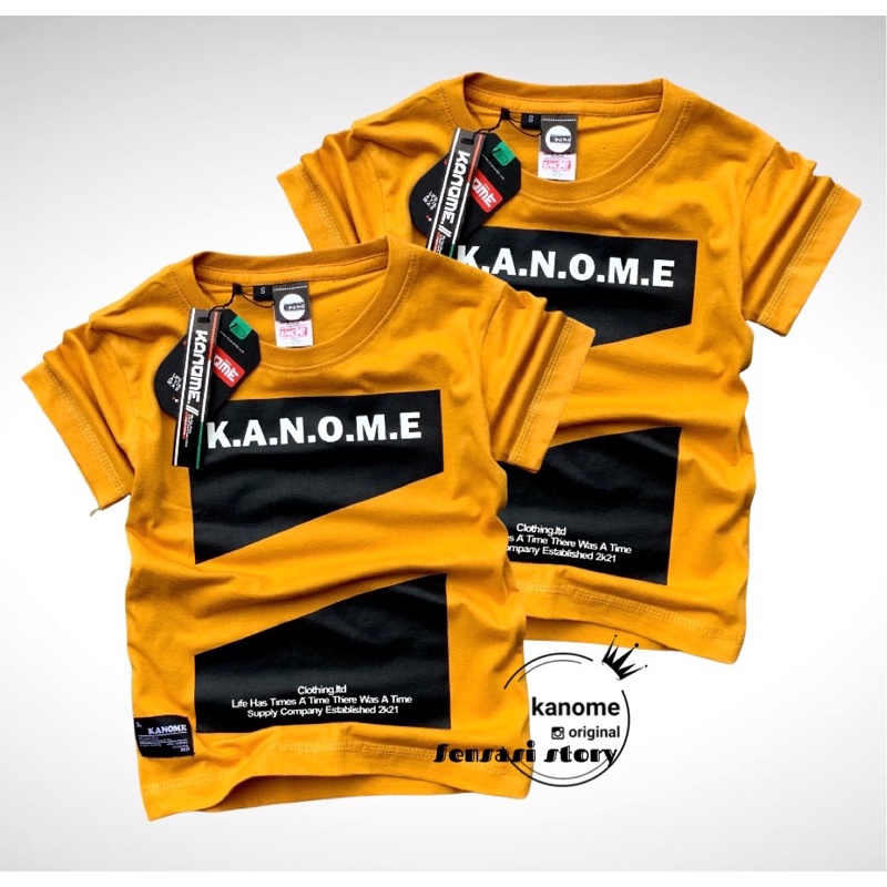 Kanome,Baju kaos anak,usia 1-12 thn,Baju distro anak,kaos anak,pakaian anak laki laki