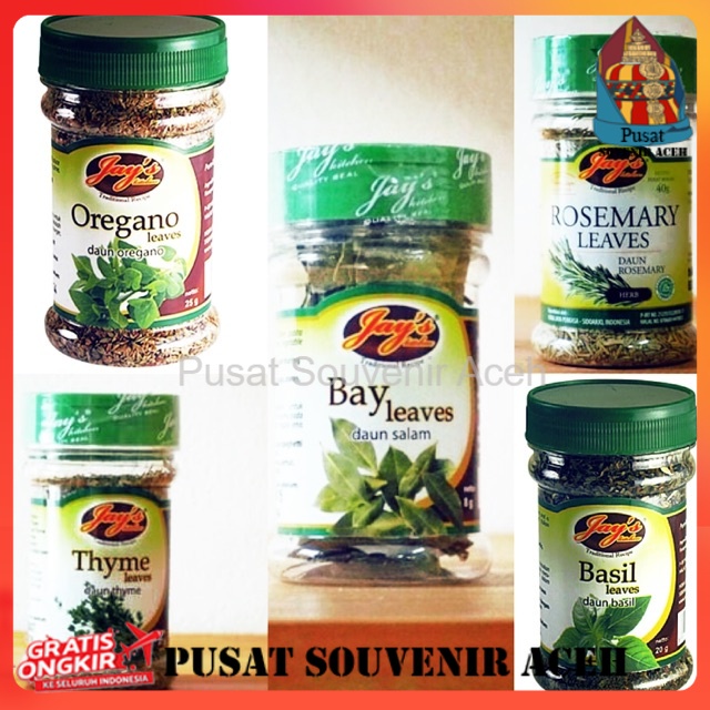 

Jay’s Rempah Daun Oregano, Thyme, Basil, Salam, Rosemary