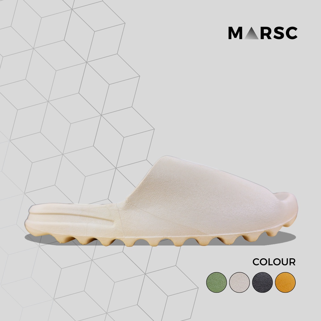 MARSC Sandal Selop Eva Yeezy Kanye West Unisex Sol Tebal Karet Premiun Anti Slip Original Impor