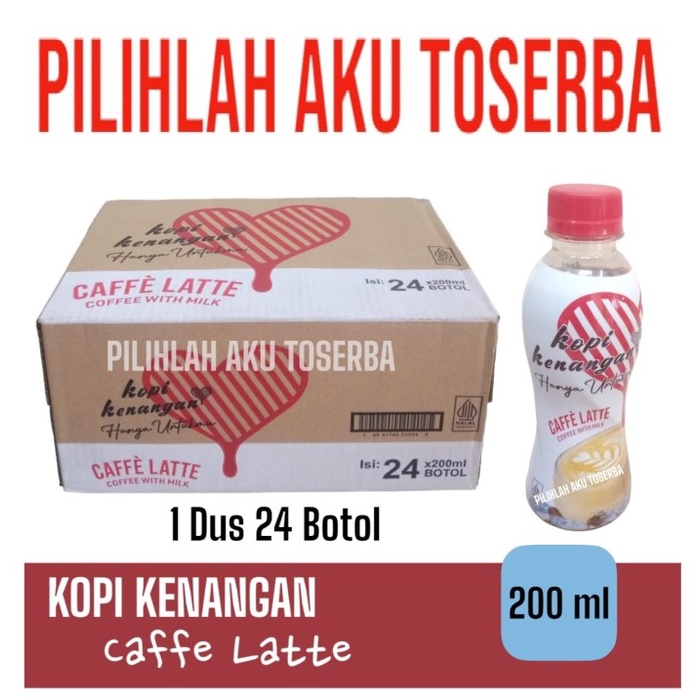 

KOPI KENANGAN CAFFE LATTE COFFEE 200 ml - ( 1 DUS isi 24 )