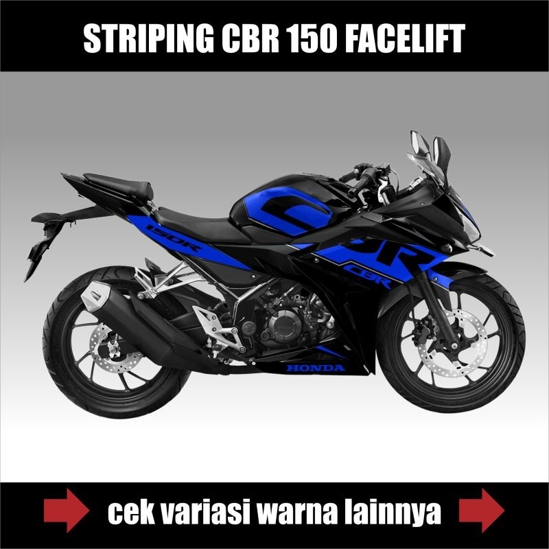 Striping Honda CBR 150 Facelift K45N-K45G / Stiker List Variasi Motor Cbr 150 Facelift Variasi Simpl