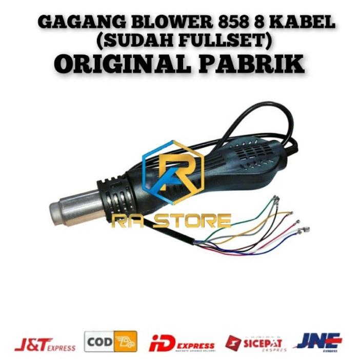 TERBARU GAGANG BLOWER 858 8 KABEL ORI Gagang Blower uap 8 Cabel Cable Fullset