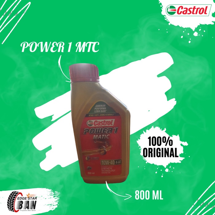 OLI CASTROL POWER 1 MTC 10W/40-OLI MOTOR CASTROL POWER 1 MATIC 800ml