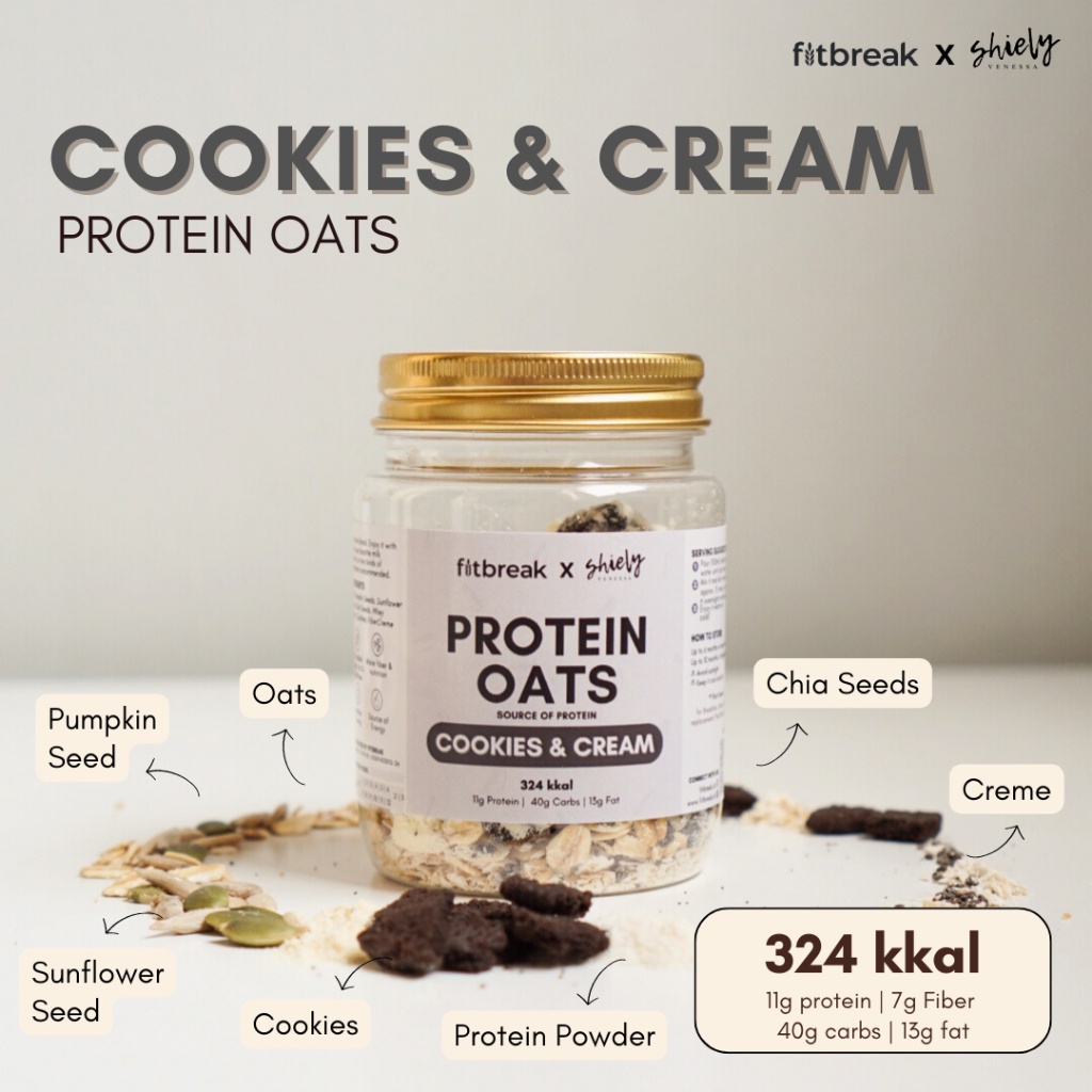 

Fitbreak Cookies & Cream Protein Oats ~ TC777