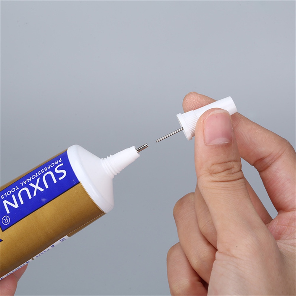 ღ 110Ml Y7000 Lem Cair Serbaguna Transparan Tahan Air Perekat Diy Pintu Geser Bor Kain Tekstil Lengket Bor plastik Peralatan Perbaikan