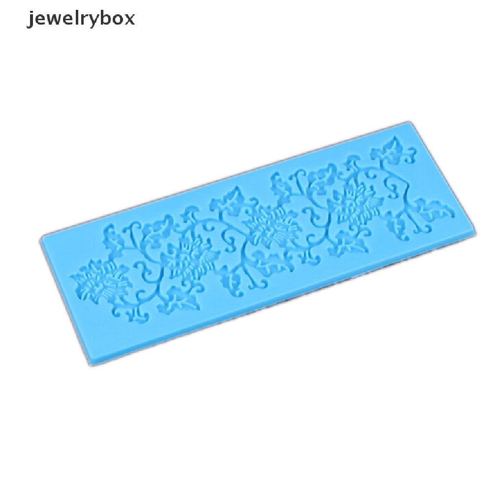 [jewelrybox] Bunga Daun Silikon Renda Cetakan Kue Fondant Decorag Baking Embosser Mold DIY Butik