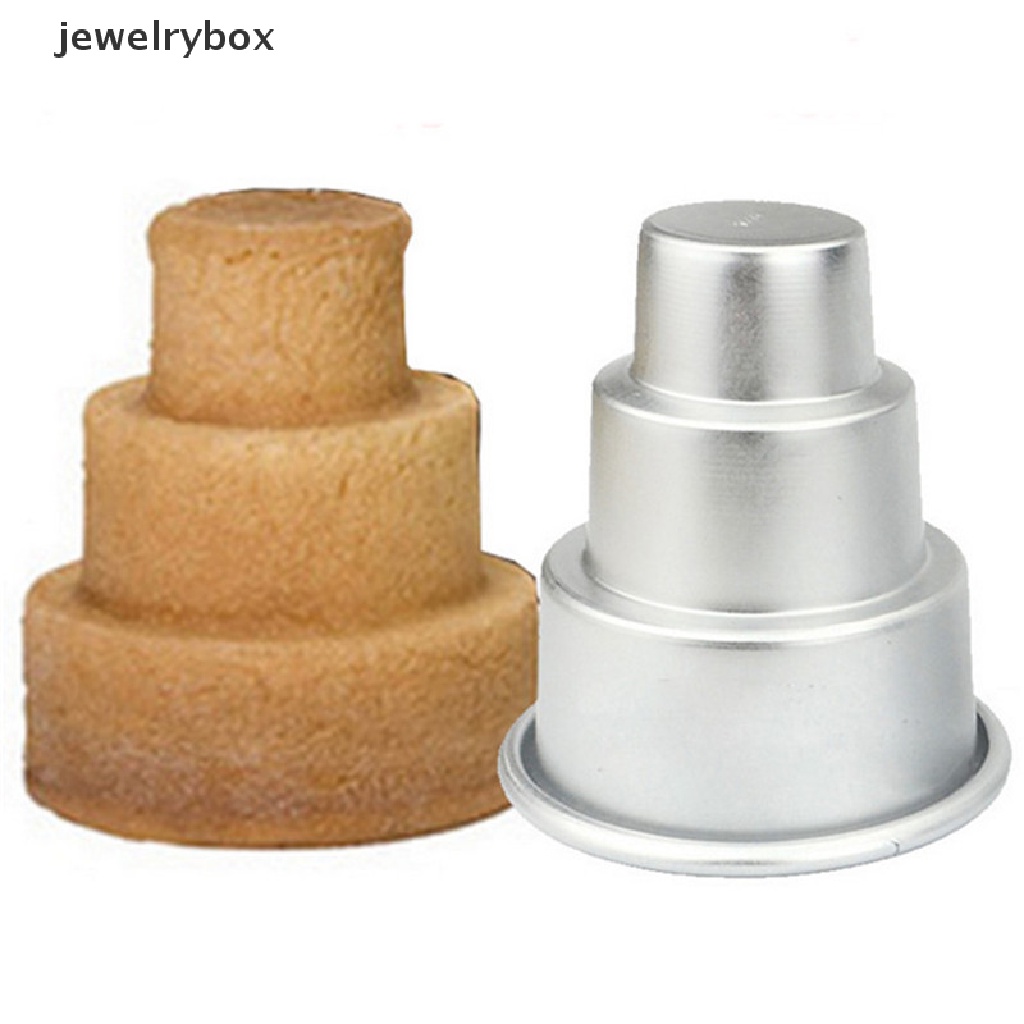 [jewelrybox] Diy Mini 3-Tier Cupcake Puding Cetakan Kue Coklat Baking Pan Mold Butik Pesta