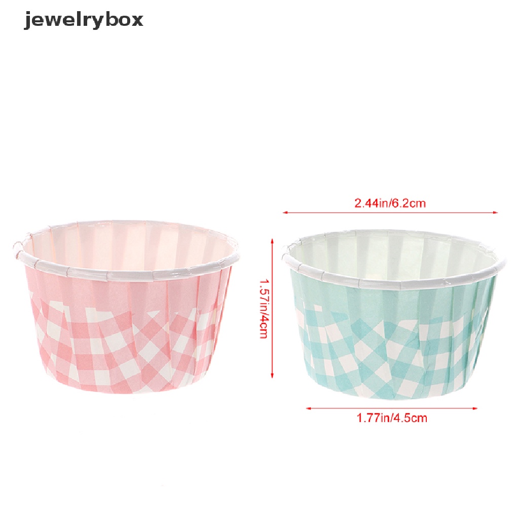 [jewelrybox] 50pcs Cupcake Liner Baking Cup Muffin Cupcake Kertas Cups Case Tray Kertas Muffin Butik