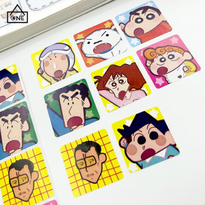 COD❤️Kartun Lucu Bahan Scrapbook Sticker Melody Crayon Shin-chan Line Dog DIY Stiker Dekoratif-A.one