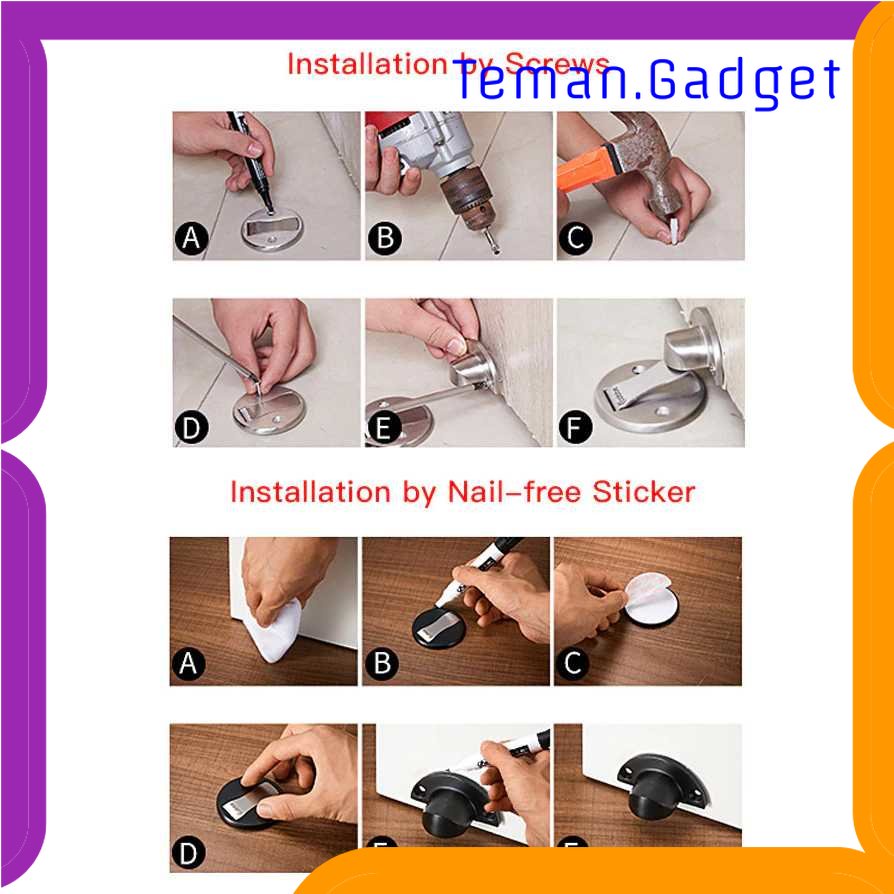 TG - ART TaffHOME Penahan Pintu Anti-Collision Magnetic Door Stopper - KAK-883