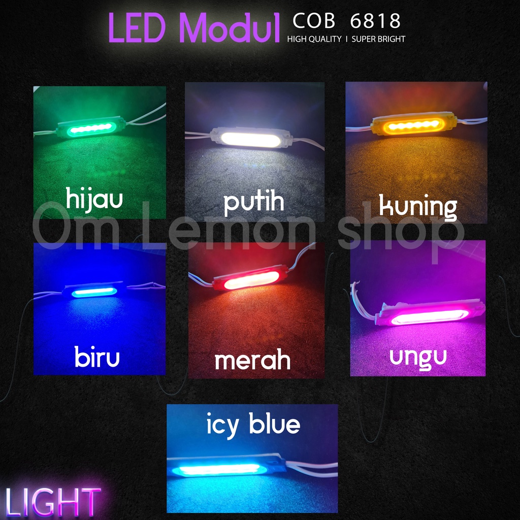 audiosby-LED 12V 2.5W MODUL 6818 COB LAMPU STRIP PANJANG ANTI AIR