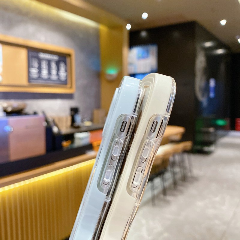 Happy Brown Bear 2in1 Wave Soft Case HP iP iPhone 14 13 12 11 Pro X XS XR Max 7 8 + Plus Blue White FTD Casing