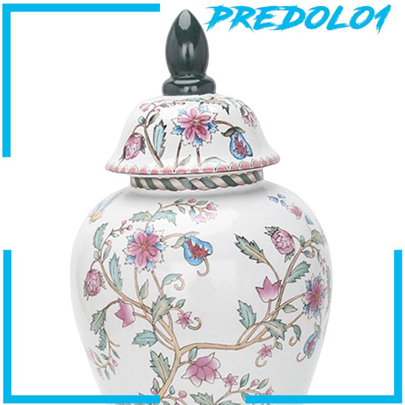 [Predolo1] Toples Candi Porcelain Vas Keramik Tradisional Koleksi Dekorasi Meja