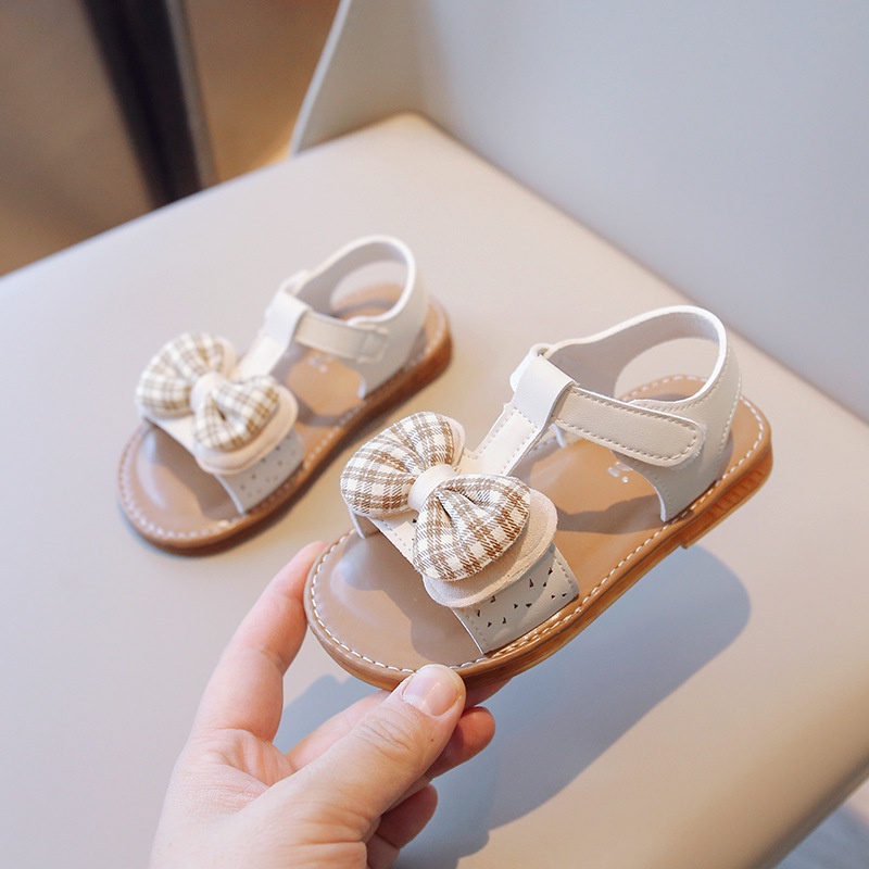 R230 NEW Sepatu sandal anak perempuan motif pita bulat kualitas premium