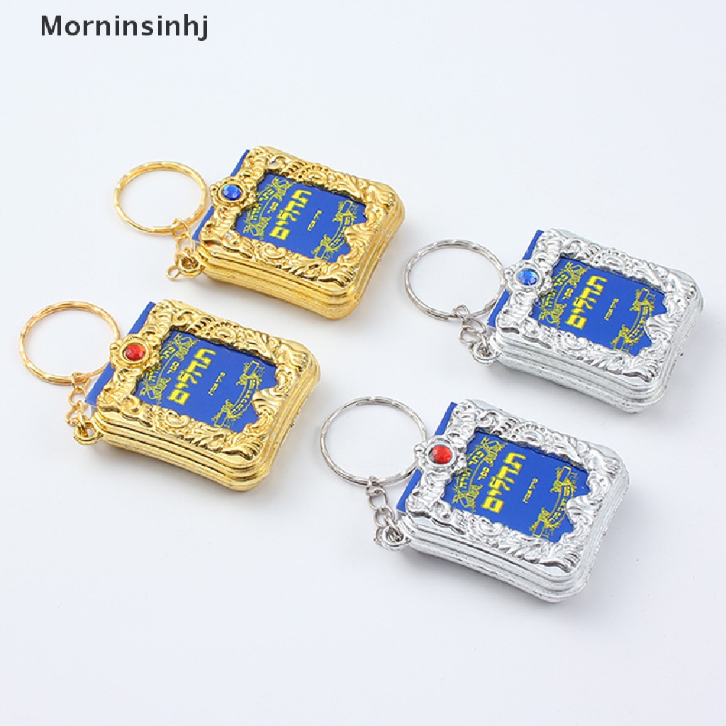 Mornin Israel Mini Buku Alkitab Liontin Gantungan Kunci Stylish Kreatif Hadiah Perhiasan Keagamaan Untuk Teman Buku Mini Keychain id