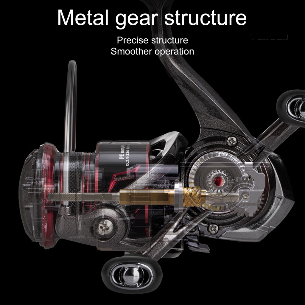 Cnn-billings Spinning Reel Shallow Line Cup Dual Rocker Arm Low Noise Halus Ultra-light High-speed Metal Long Casting Rakit Memancing Roda Perlengkapan Memancing