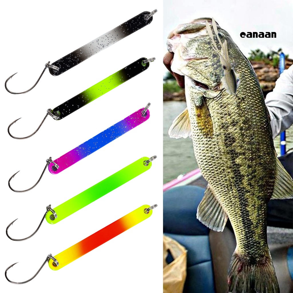 Cnn-5cm/2.5g Sequin Lure Umpan Dua Sisi Warna-Warni Metalik Sequin Tajam Kait Universal Cegah Lolos Tembaga Air Tawar Trout Bass Kecil Keras Memancing Umpan Umpan Perlengkapan Memancing