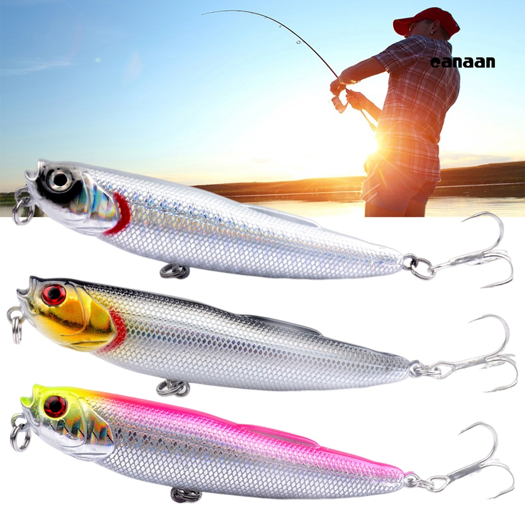 Cnn-8.8cm/9g Umpan Pancing Penembus Kuat Menggoda Hardbait Popper Mengambang Air Atas Tajam Untuk Pemancing