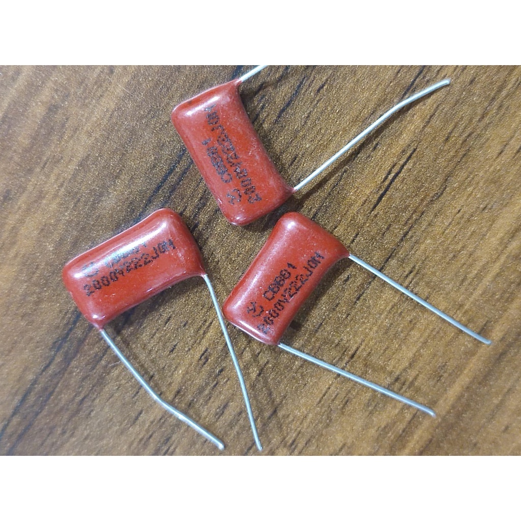KAPASITOR MILAR 222J 2KV 2000V CAPASITOR MYLAR 222 J 2000V