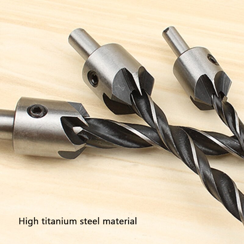 YGRETTE - PREMIUM Mata Bor Drill Bit Countersink HSS 3-10mm 7 PCS KUAT TAJAM AWET