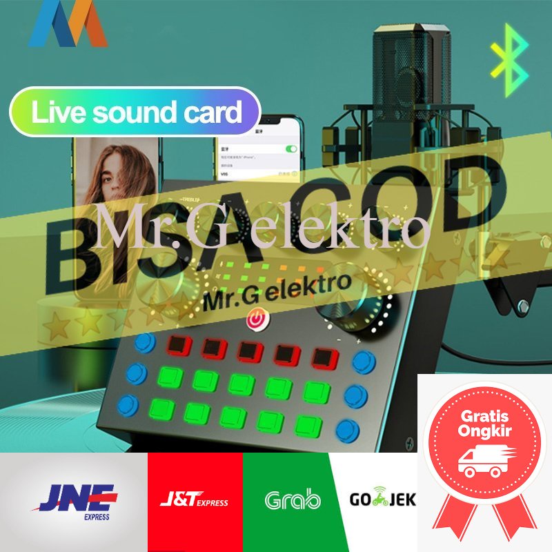 V8S SoundCard Bluetooth Audio Usb External soundcard V8S plus - S7