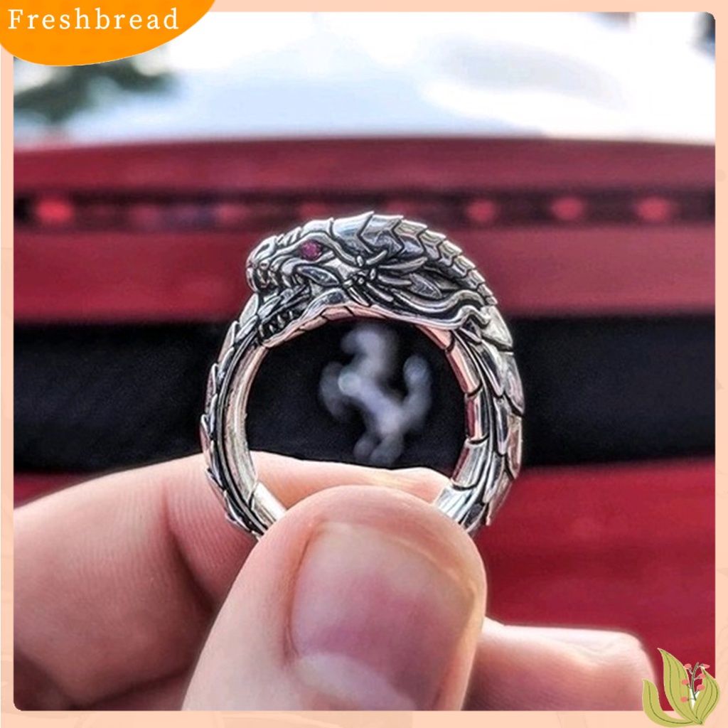 &lt; Freshbread &gt; Cincin Giant Dragon Cincin Naga Keren Unisex Adjustable Untuk Pesta