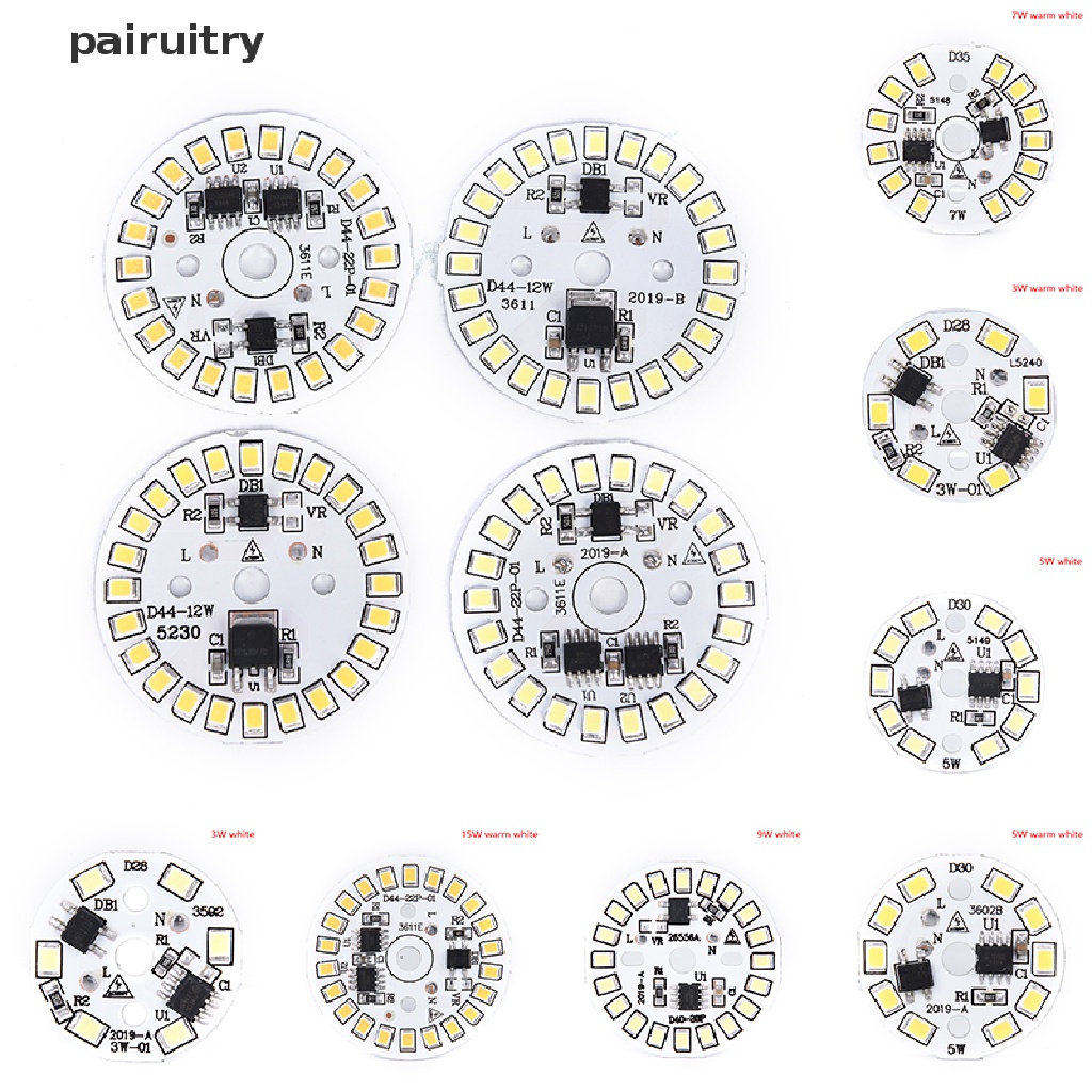 Prt Lampu Patch Bohlam LED Plat SMD Modul Melingkar Plat Sumber Cahaya Untuk Lampu Bohlam  Prt