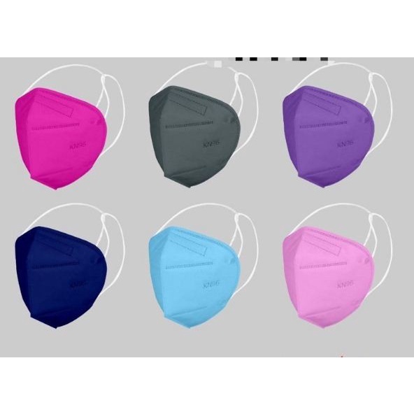 TERMURAH 10 PCS Masker KN95 Headloop Masker Hijab KN95 Masker KN95 Hijab Warna - Biru Muda