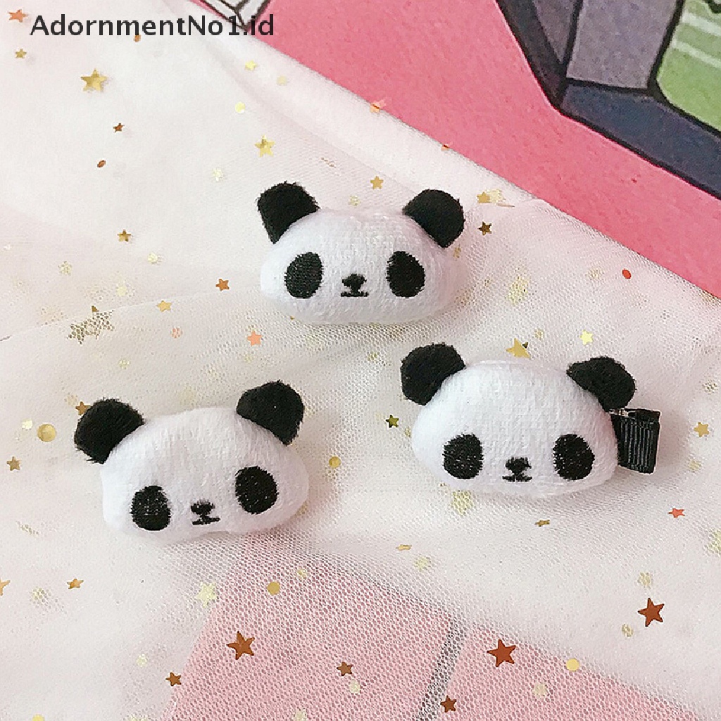 [AdornmentNo1] Jepit Rambut Panda Lucu Kartun Mewah Elastis Hair Ring Untuk Wanita Gadis Hiasan Kepala [ID]