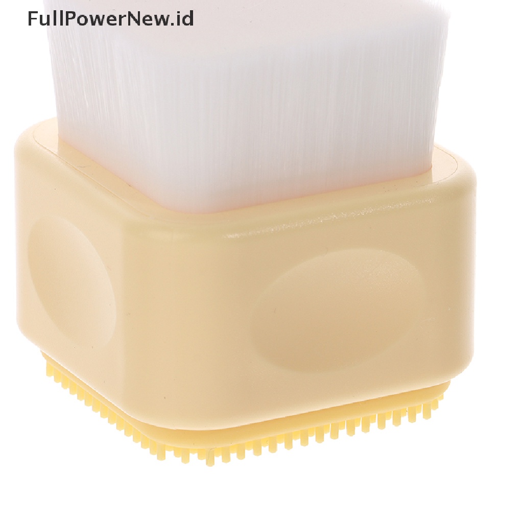 Power 1Pc Silicone Bubbler Cleaning Brushes Sikat Pembersih Wajah Dua Sisi ID