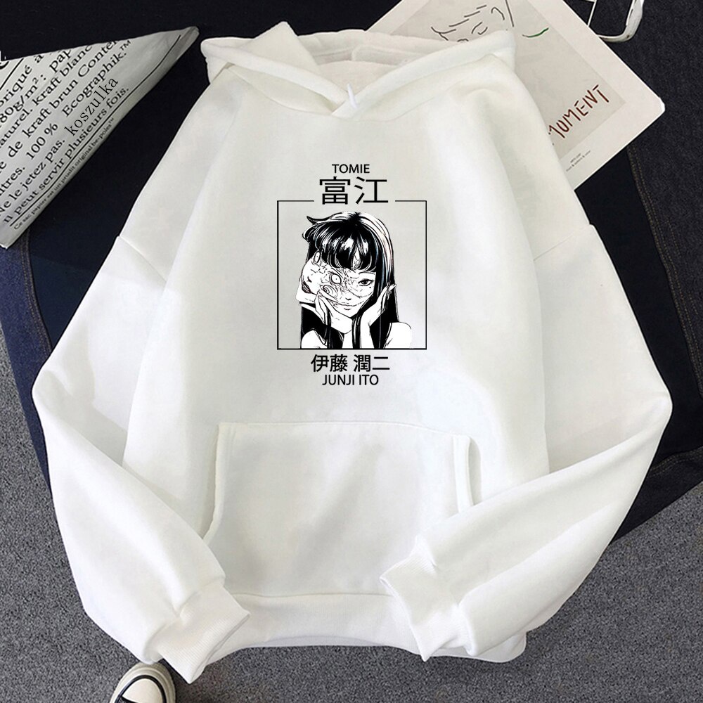 Hoodie Junji Ito Tomine Manga anime - Hodie Unisex Wanita Laki Laki